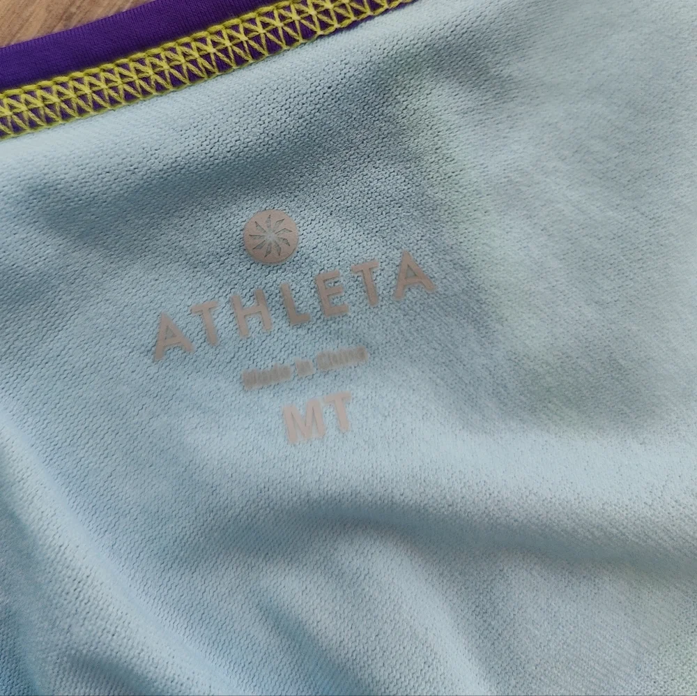 Athleta Dive In Medley Tankini Swimsuit Top in Electric Purple